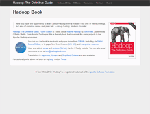 Tablet Screenshot of hadoopbook.com